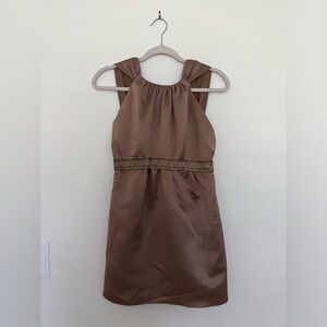 Vera Wang Taupe cocktail dress. Size 2